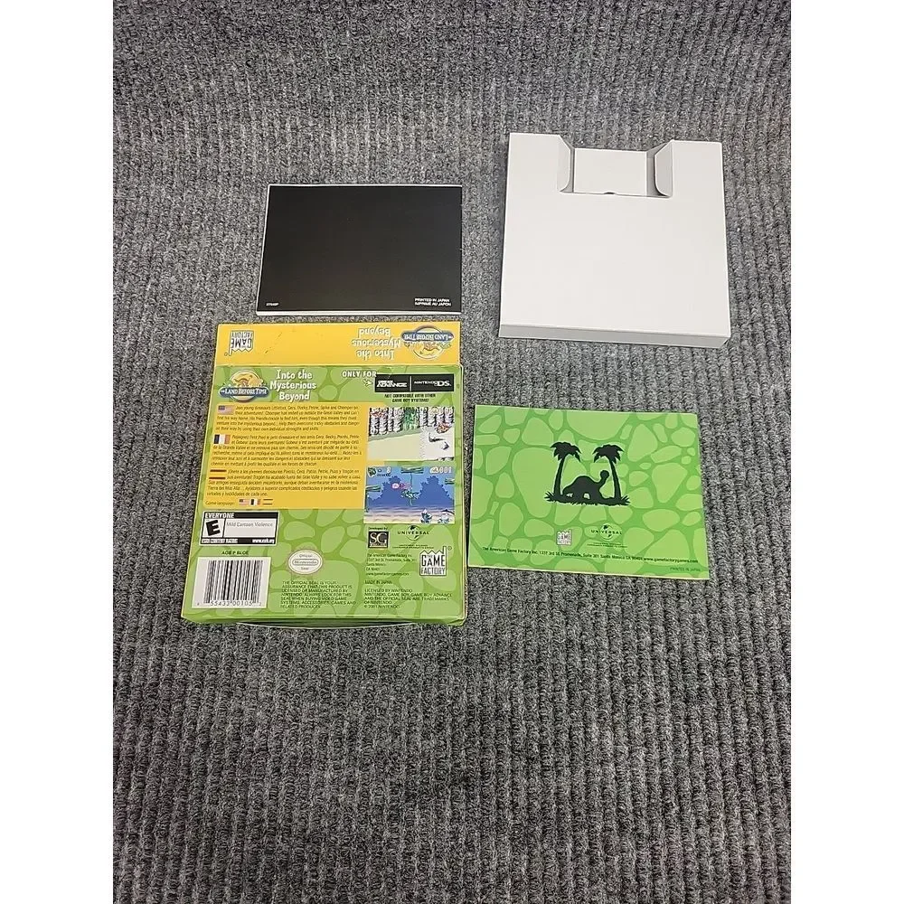 Land Before Time Into the Mysterious Beyond Game Boy‎ Advance Box & Manual *